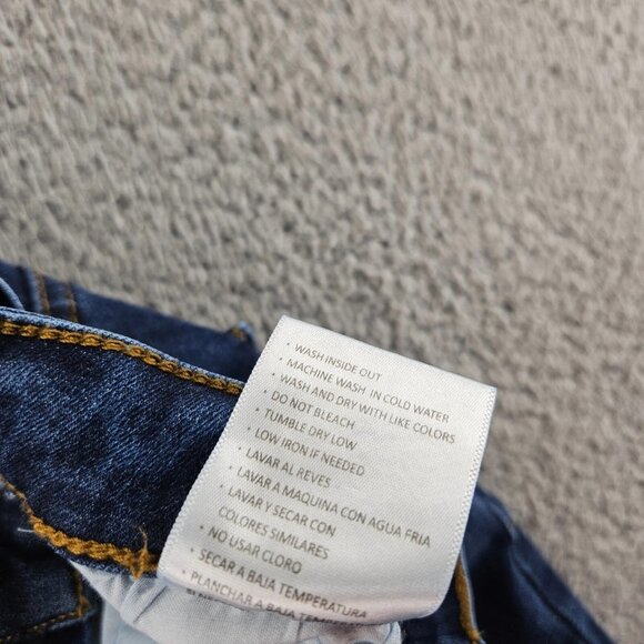 Kancan Jeans Womens 7 (28x29) Blue Mid Rise Skinny Dark Wash Stretch Denim - Picture 6 of 15